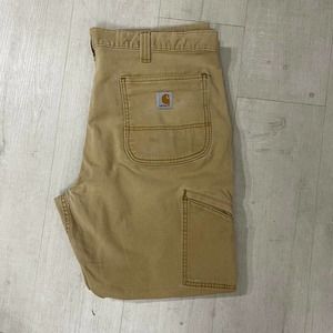 Tan Carhartt Double Knee Carpenter Pants - 38x30